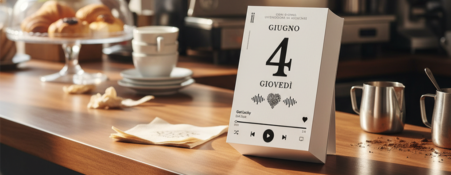 Calendario 2026 da tavolo bar