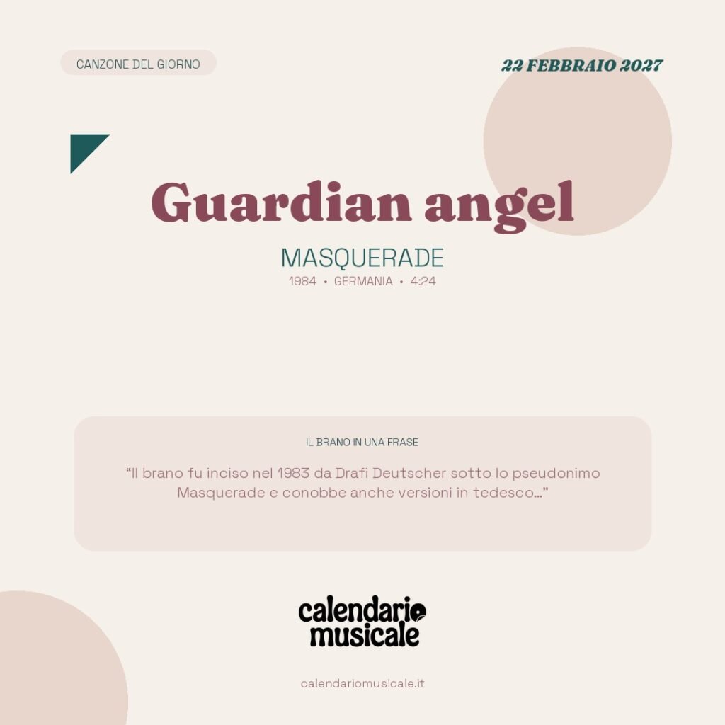 Guardian angel di Masquerade – Calendario Musicale 2027