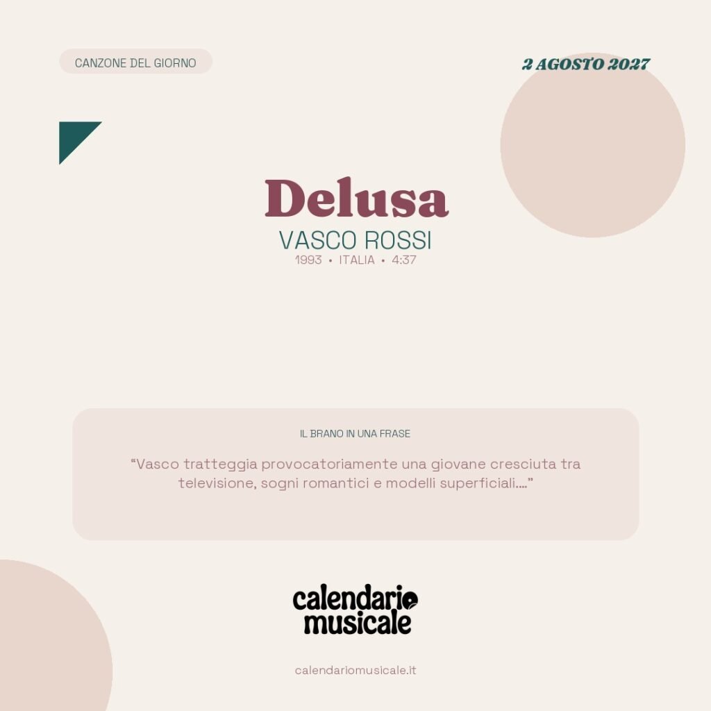 Delusa di Vasco Rossi – Calendario Musicale 2027